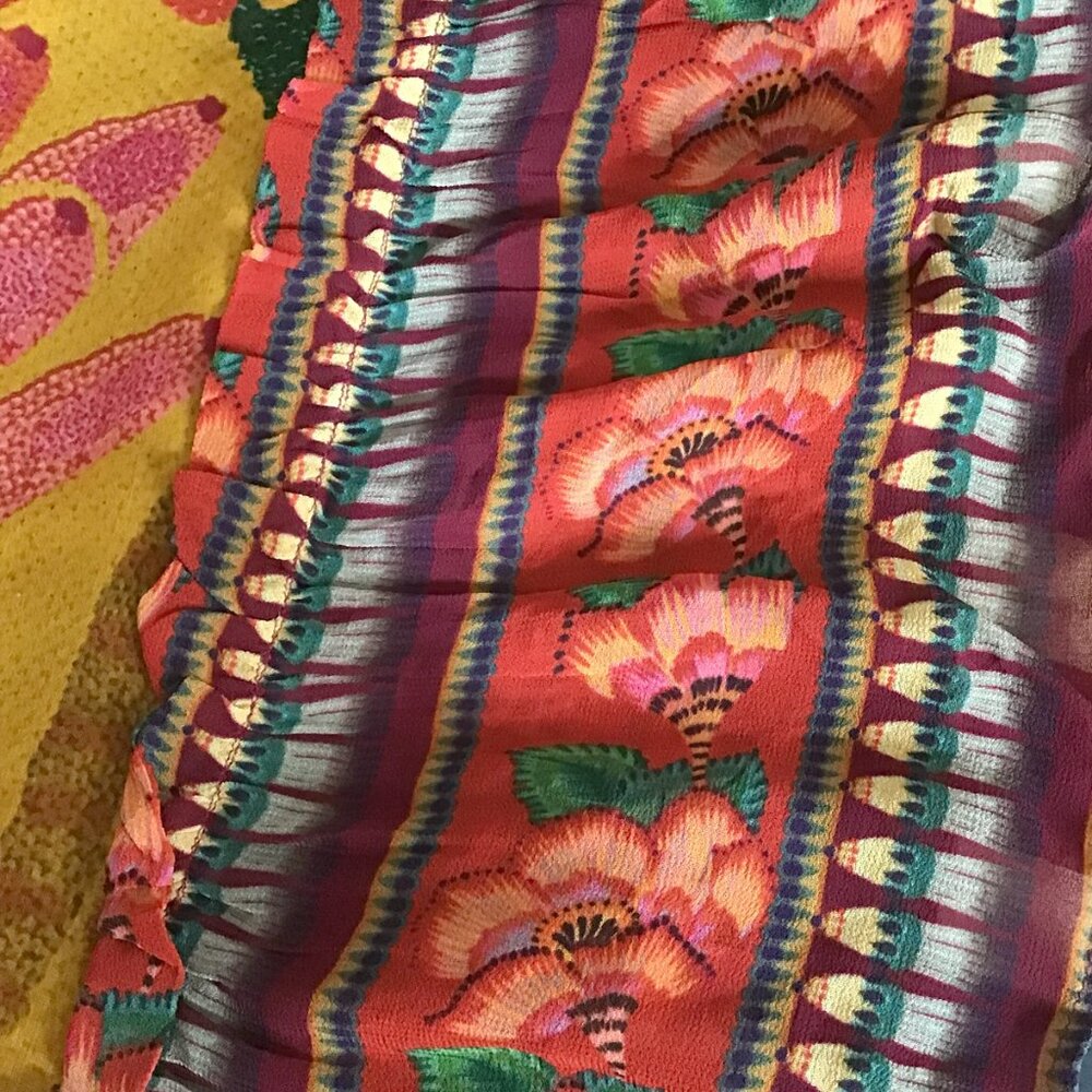 FARM RIO Mixed Prints Button Down Maxi Dress In Mix Print - Picture 13 of 16